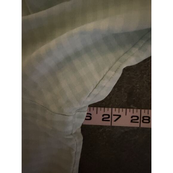 Ralph Lauren Polo Oxford Shirt Mens Size L Green Gingham Button Down Pony Preppy - Picture 8 of 11